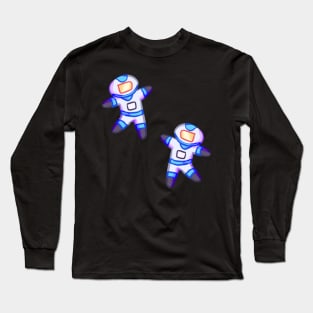 blue spaceman Long Sleeve T-Shirt